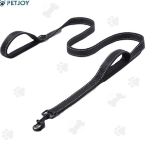 רצועה לכלב עם אחיזה כפולה -pet leash reflective double handle