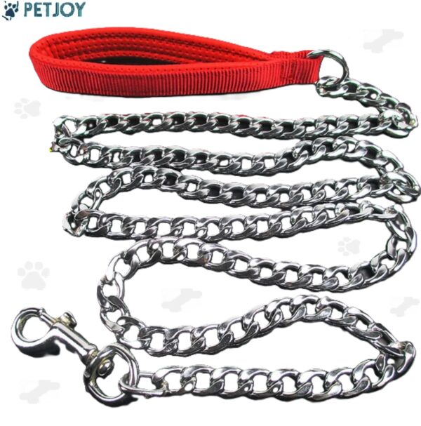 רצועה לכלב מברזל -iron chain dog leash - Image 2